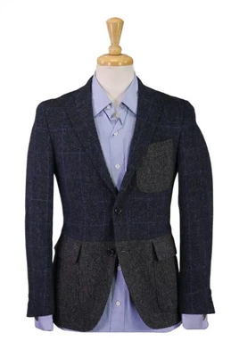 J Press Opening Ceremony Moon Tweed Patchworks Patch Pocket Blazer Jacket 34S - Image 1 of 4