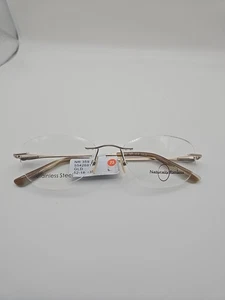 Naturally Randlos NR 359 Original Designer Brille Brillengestell 52-18-135 Gold Neu - Bild 1 von 5