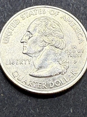 Rare 2008 P Alaska State Quarter Die Chip, Sixth Extra Claw. Error Coin. 208 - Image 1 of 4