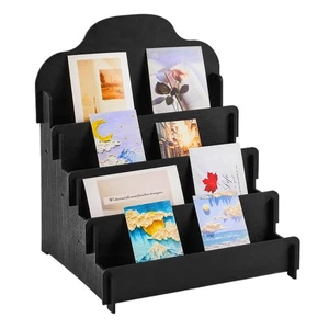 Holz-Grußkartenständer für Postkarten, Broschüren, Fotos, Aufkleberhalter - Bild 1 von 10