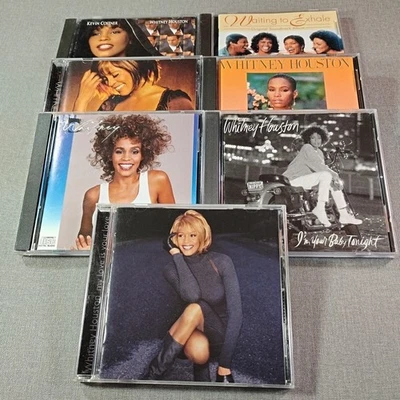 Whitney Houston 7 CD Lot Baby Tonight Just Whitney Bodyguard Waiting Exhale Love Foto 1 de 4
