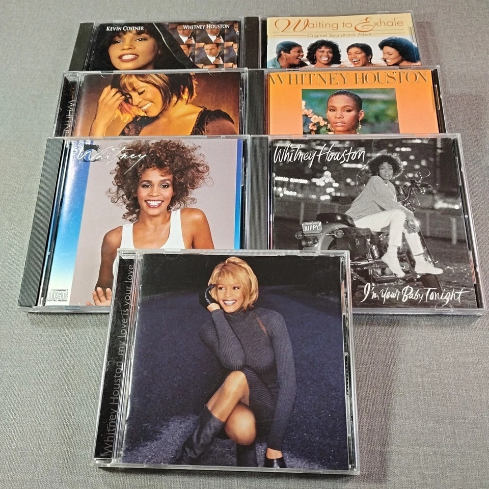 Whitney Houston 7 CD Lot Baby Tonight Just Whitney Bodyguard Waiting Exhale Love Foto 1 de 4