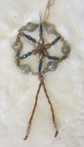 Antiker Merkur Glas Weihnachtsschmuck Schneeflocke - Bild 1 von 4