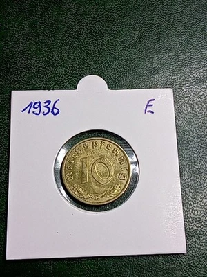 Drittes Reich, 3. Reich - 10 Reichspfennig - 1936 E - J. 364 - selten!!! ss - vz - Bild 1 von 4