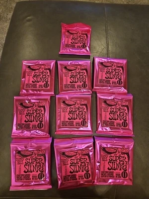 *10 PACK ERNIE BALL SUPER SLINKY 9-42 ELECTRIC GUITAR STRINGS 2223 (10 SETS)* - Image 1 of 4