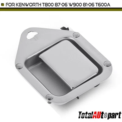 Manija de puerta exterior cromada del lado del conductor delantero para Kenworth T800 87-06 T600A W900 Foto 1 de 4