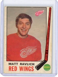 1969-70 O-PEE-CHEE MATT RAVLICH #161 DETROIT RED WINGS VG VERY GOOD - Picture 1 of 2