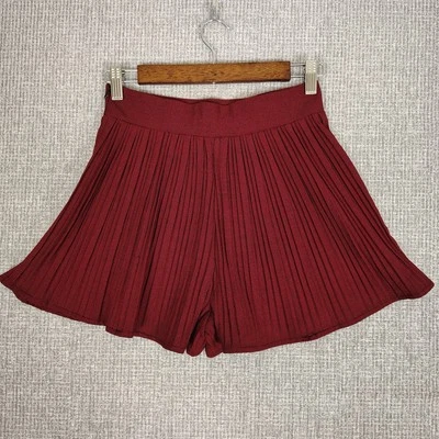 Minifalda Zara Roja Pata de Gallo Plisada Skort Talla XS Colegiala Academia Preppy Foto 1 de 4