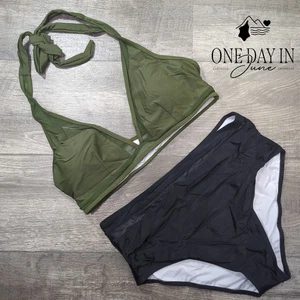 CharmLeaks High Waist Neckholder Bikini Badeanzug Größe XL - Bild 1 von 4