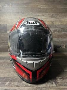 Bilt, Large Motorcycle Helmet, Red And Black - Bild 1 von 6