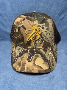 NOS Vintage Budweiser Camouflage Hut verstellbarer Riemen Outdoor Jagd - Bild 1 von 6