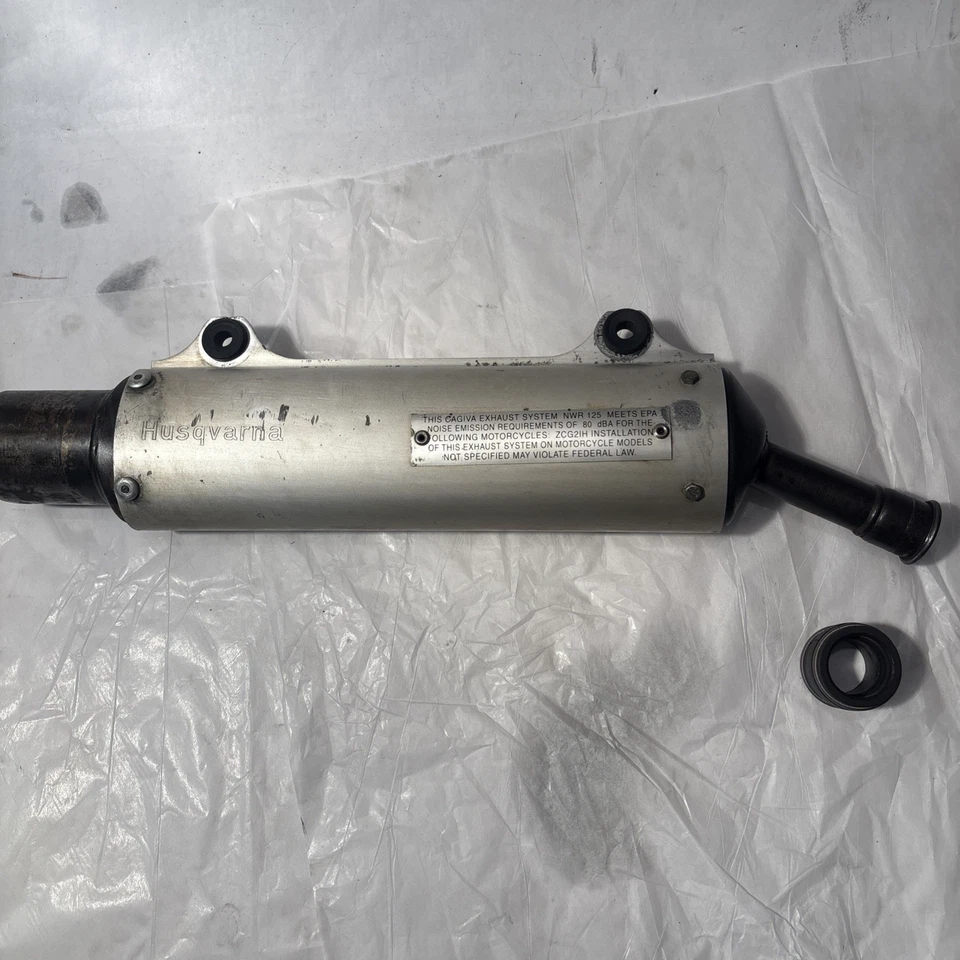 Husqvarna WR125 WR 125 1998 silenciador silenciador tubo de escape punta deflector OEM 98✅ Foto 1 de 4