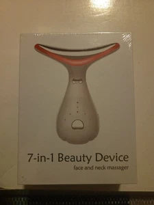 7 in 1 LED Gesichtsmassagegerät Hautstraffung Anti-Falten Nackenstraffung. - Bild 1 von 2
