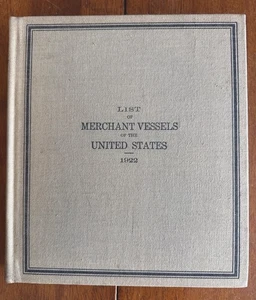 "Thirty-Third Annual List of Merchant Vessels of the United States" - 1901 HC - Bild 1 von 6