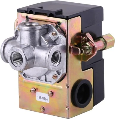 FANWAYER Air Compressor Pressure Switch 175 PSI 4 Port 135-175 Heavy Duty 1/4 NPT...