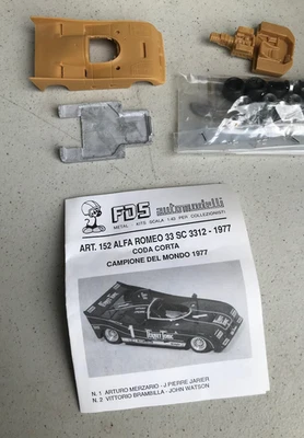 FDS AUTOMODELLI #152 ALFA ROMEO 33 SC 12 CODA CORTA 1977 unbuilt kit - Image 1 of 4