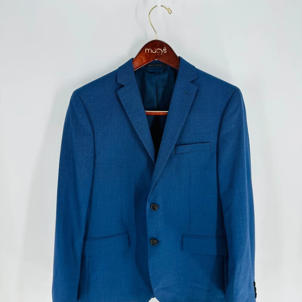 Blazer Clásico Azul Lauren Dos Botones Cuello Pico Bolsillos Azul Talla 20 R Foto 1 de 4