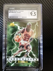 1995-96 Skybox Premium - Electrified Michael Jordan #278 CGC 9.5 Chicago Bulls - Picture 1 of 8
