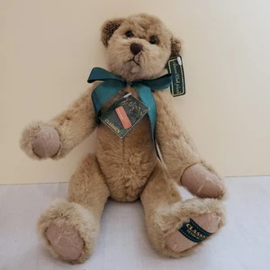 Oso de peluche articulado Anna Club diseño clásico 007 12" línea de etiqueta de cuero - Imagen 1 de 7