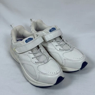 Dr. Comfort Spirit 3240 Womens 8 White Leather Hook & Loop Walking Shoes - Image 1 of 4
