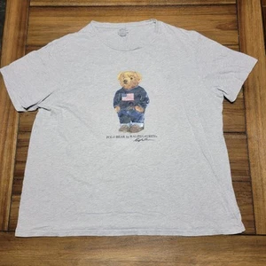 Camiseta Polo Ralph Lauren Gris Oso Polo - Talla XXL - Imagen 1 de 6