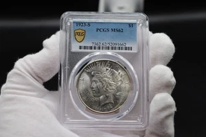Dólar de plata Peace 1923-S MS62 PCGS - Imagen 1 de 5