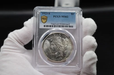 1923-S Peace Silver Dollar MS62 PCGS - Image 1 of 4