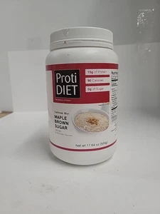 ProtiDIET Maple Brown Sugar Oatmeal Jar, High Protein Exp4/27 - Picture 1 of 5