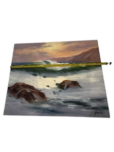 Kalifornien Original Meereslandschaft Ölgemälde signiert Meer Impressionist - Bild 1 von 9
