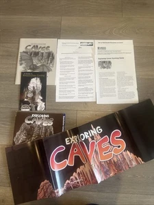 Exploring Caves USGS Book Poster 1997 Geological Society Department Of Interior - Picture 1 of 15