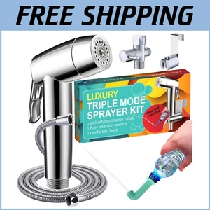 Multi-Functional Toilet Bidet with Adjustable Hose - Perfect for Home & Travel - Picture 1 of 10
