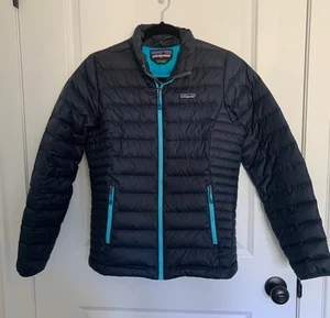 Patagonia Down Sweater Puffer Jacket Womens S Blue Full Zip - Picture 1 of 15
