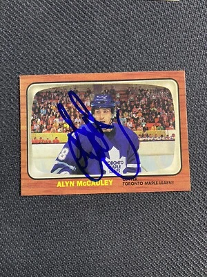2002-03 Topps Heritage Hockey #93 Alyn McCauley Autograph Maple Leafs Auto - Image 1 of 2