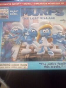 Smurfs The Lost Village Exclusive Blu-Ray + Digital + Lunch Box Movie Gift Set