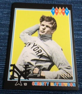 Collezione Topps Brooklyn 2022 Nero /75 CHRISTY MATHEWSON #3 New York Giants - Foto 1 di 1