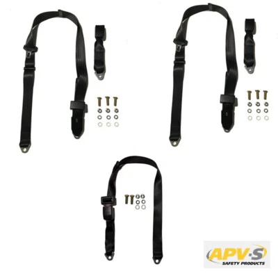 Rear Seat Belt Kit For Mazda RX3 S124A 1973-76 4 Door Sedan - ADR Approved - Imagem 1 de 4