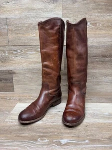 Bota de montar Frye Melissa 2 marrón de cuero caído para mujer talla 7 - Imagen 1 de 10