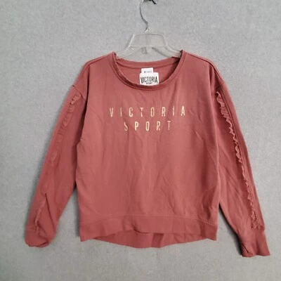 Suéter Victoria Sport Mujer Pequeño Rosa Logo Hechizado Volantes Manga Larga Foto 1 de 4