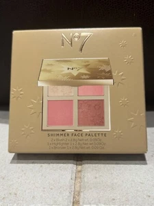 No 7 Shimmer Face Palette 2xBlush,1 Highlighter,1 Bronzer New with box, unopened - Picture 1 of 2