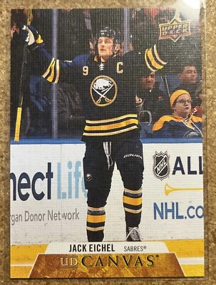 2020-21 Upper Deck UD Canvas Jack Eichel #C130 Buffalo Sabres - Image 1 of 2