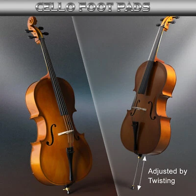 Conjunto de violonchelo profesional 3/4 tamaño completo BassWood banda escolar para principiantes con bolsa Foto 1 de 4