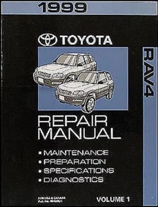 1999 Toyota RAV4 Tienda Manual Volumen 1 Rav 4 Originales OEM Reparar Servicio - Imagen 1 de 1