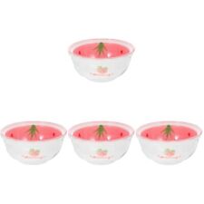  Set of 4 Reusable Bowl Decorative Girl Breakfast Multipurpose