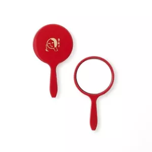 Yojiya kosmetischer runder Handspiegel Zinnobermillion Durchmesser 4,2 cm 1,65" Kyoto Japan - Bild 1 von 8