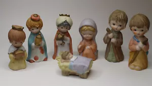 Set 7 statuine vintage Homco saggi e presepe senza marchio - Foto 1 di 11