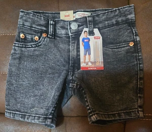 Levi's Kids 502 Denim Shorts 4 Regular Grey 816288F-GAR - Picture 1 of 6