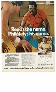 1979 Vintage Print Ad U.S. Postal Service USPS Willis Reed's the name Philately - Picture 1 of 2