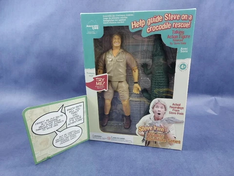 Steve Irwin Talking Action Figure 9" Wildlife Adventure Series Crocodile Hunter Cover