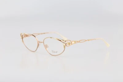 Diva 5062, monturas de gafas de gato victorianas doradas y tortugas vintage años 90 nuevas de stock Foto 1 de 4