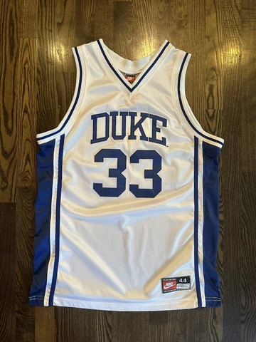 Nike Authentic GRANT HILL #33 Duke Blue Devils Jersey Size 44 Large L Cover